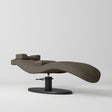 Manufakturo Royale Luxury & Ergonomic Beauty Lash Bed Black Base Cocoa Mocha - close-up of the upholstery and construction details
