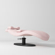 Manufakturo Royale Luxury & Ergonomic Beauty Lash Bed Black Base Light Pink - displayed in a professional treatment-room setting