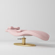 Manufakturo Royale Luxury & Ergonomic Beauty Lash Bed Gold Base Bare Blush - close-up of the upholstery and construction details