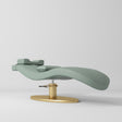 Manufakturo Royale Luxury & Ergonomic Beauty Lash Bed Gold Base Olive - close-up of the upholstery and construction details