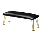 Momo 6M Manicure Hand Rest Gold & Black - isolated on a white background