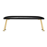 Momo 6M Manicure Hand Rest Gold & Black - isolated on a white background