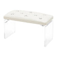 Momo Diamond Manicure Hand Rest Ecru - isolated on a white background