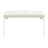 Momo Diamond Manicure Hand Rest Ecru - isolated on a white background