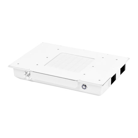 Momo J-02 Professional Built-In Cassette Nail Dust Collector White - dust collection bag on a white background