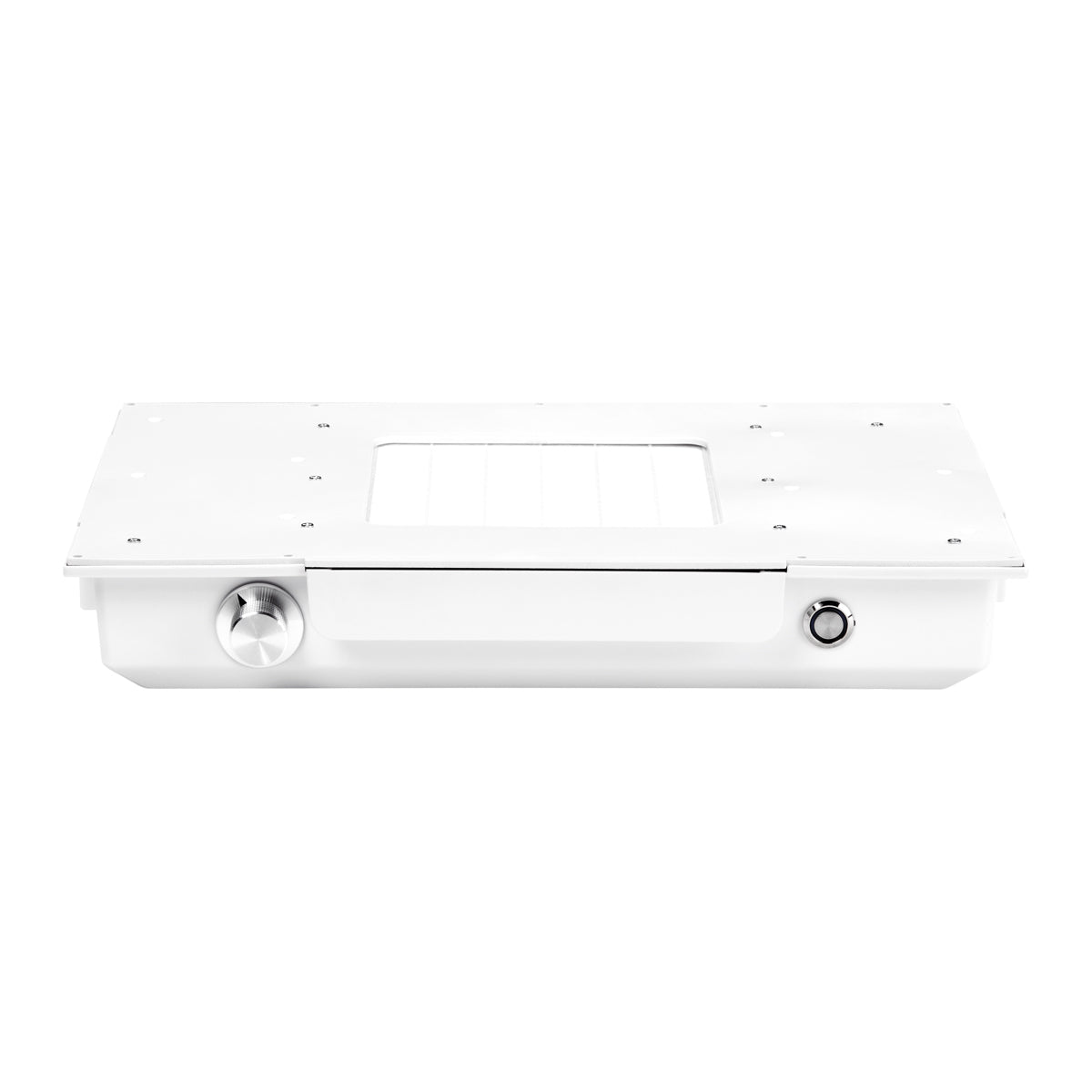 Momo J-02 Professional Built-In Cassette Nail Dust Collector White - dust collection bag on a white background