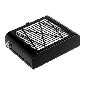 Momo J-23 Cassette Nail Dust Collector Black - complete device isolated on a white background