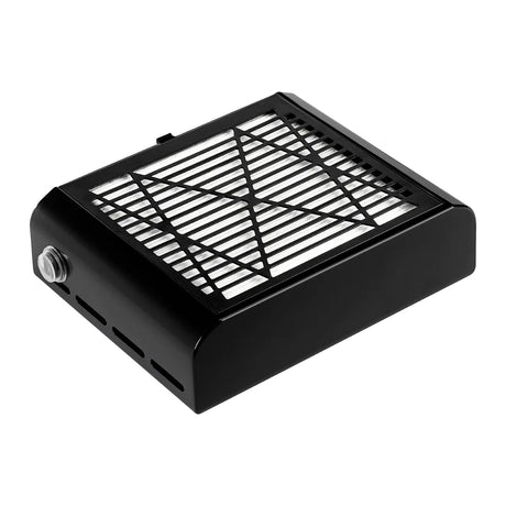 Momo J-23 Cassette Nail Dust Collector Black - complete device isolated on a white background