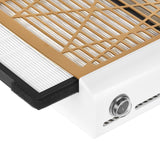 Momo J-23 Cassette Nail Dust Collector Gold - close-up showing treatment handpieces and device components