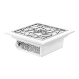 Momo J-404 Built-In Cassette Nail Dust Collector White - complete device isolated on a white background