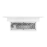 Momo J-404 Built-In Cassette Nail Dust Collector White - device housing and functional components shown on a white background