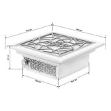 Momo J-404 Built-In Cassette Nail Dust Collector White - device housing and functional components shown on a white background