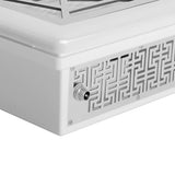 Momo J-404 Built-In Cassette Nail Dust Collector White - close-up showing treatment handpieces and device components