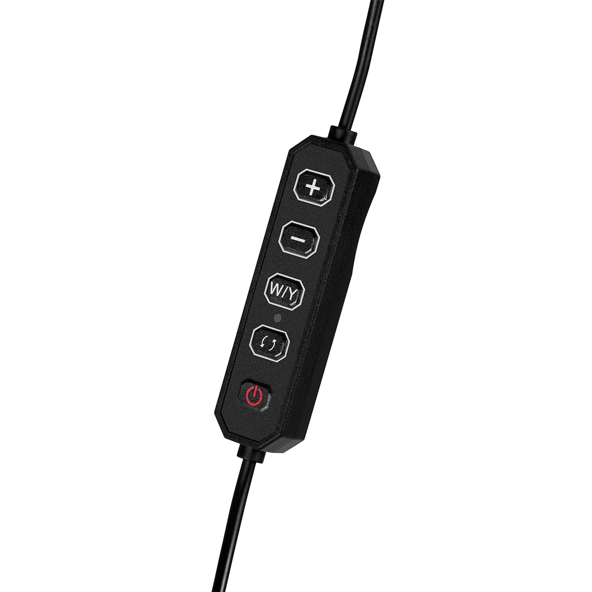 Inline controls for brightness and colour temperature on the Momo MX6 lamp