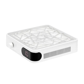 Momo P10 Pro Professional Nail Dust Collector White - main unit with included components on a white background