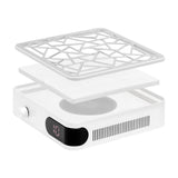 Momo P10 Pro Professional Nail Dust Collector White - main unit with included components on a white background