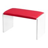 Momo Professional Manicure Hand Rest Red - isolated on a white background