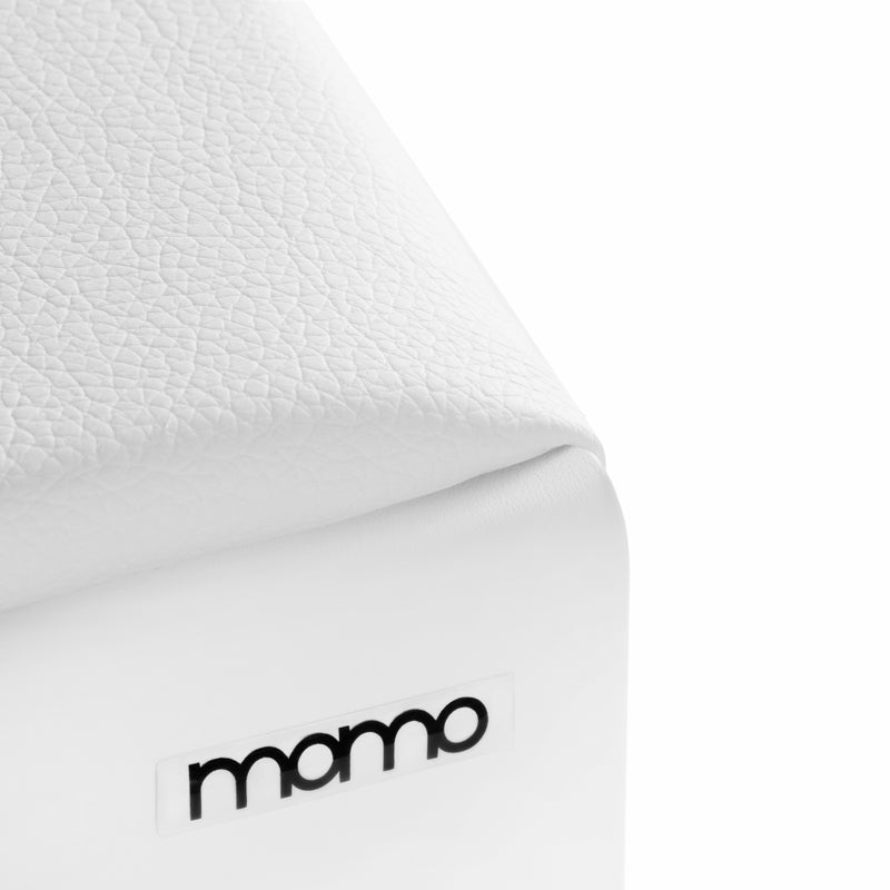 Momo Professional Manicure Hand Rest White - displayed in a styled studio photograph