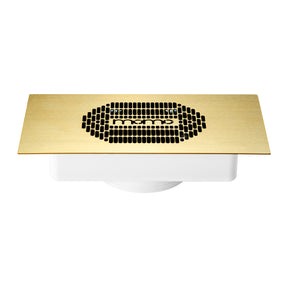 Momo S-41 Built-In Nail Dust Collector Gold - complete device isolated on a white background