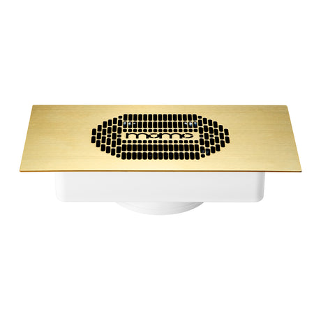 Momo S-41 Built-In Nail Dust Collector Gold - complete device isolated on a white background