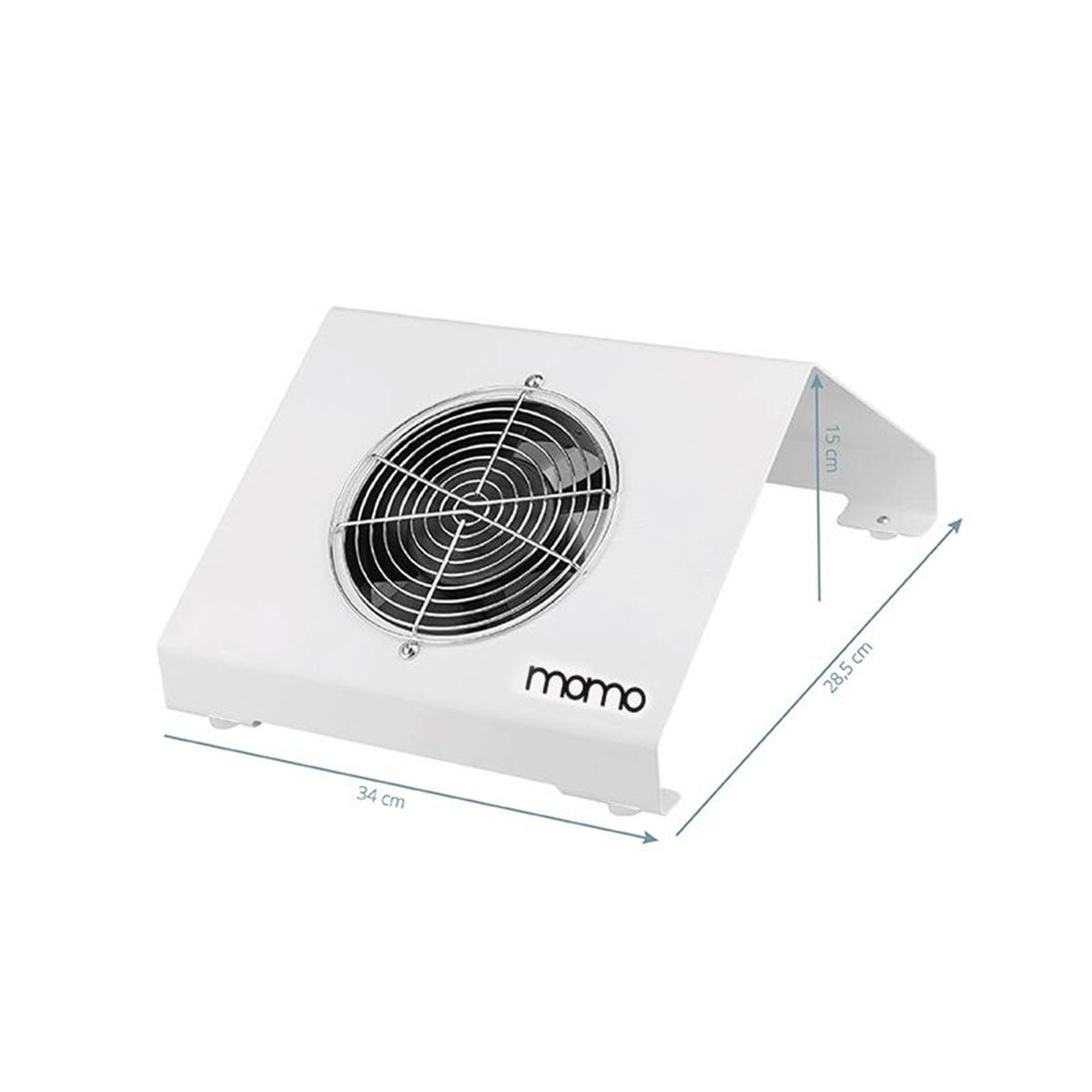 Momo X2S Professional Nail Dust Collector 65W White - main unit with included components on a white background
