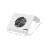 Momo X2S Professional Nail Dust Collector 65W White - main unit with included components on a white background