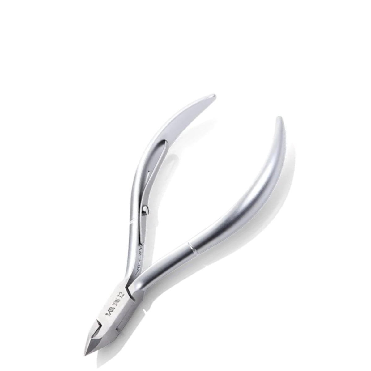 Nghia Export Cuticle Nippers C-03 Jaw 12 - stainless-steel nippers with the cutting jaws visible on a white background