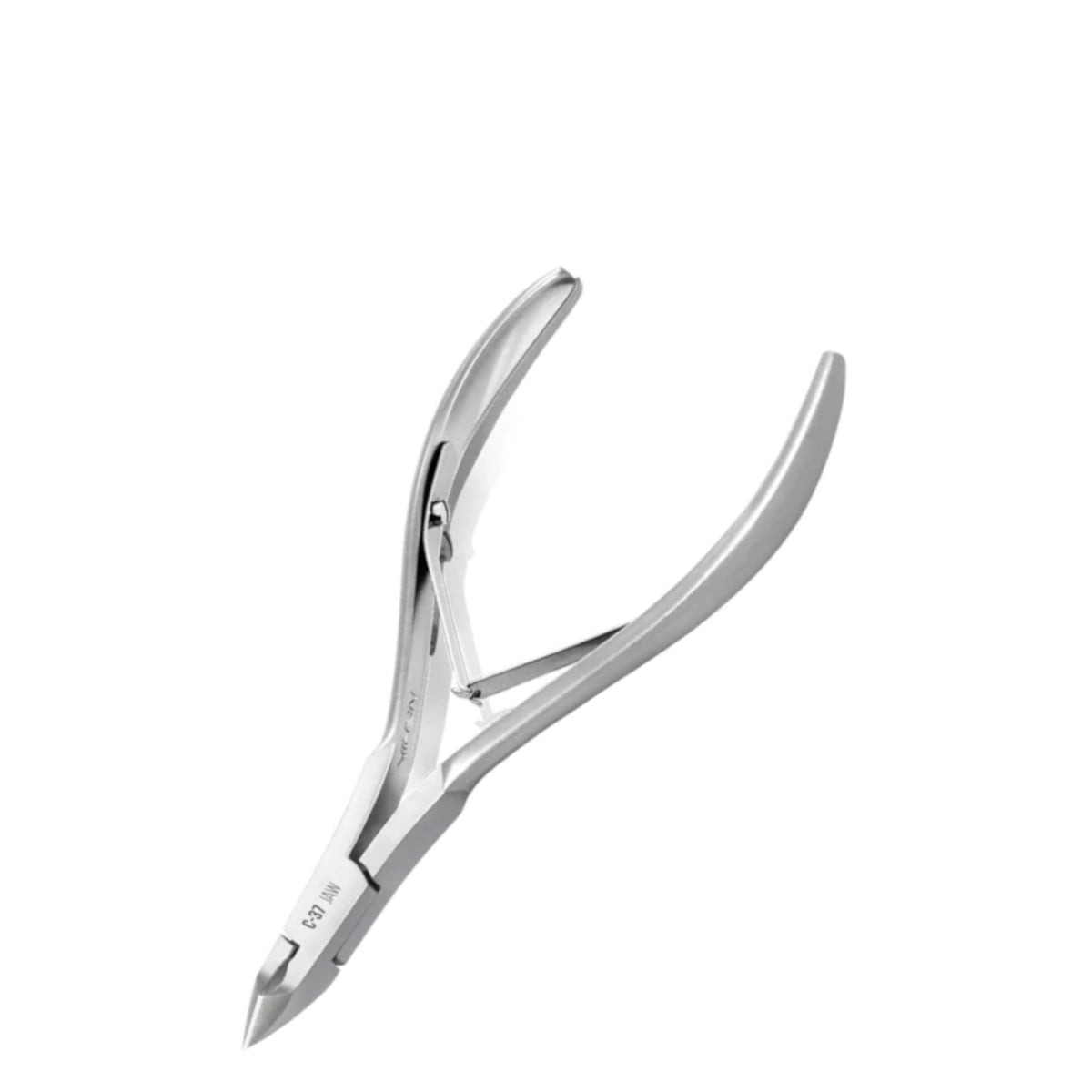 Nghia Export Cuticle Nippers C-37 Jaw 12 - stainless-steel nippers with the cutting jaws visible on a white background
