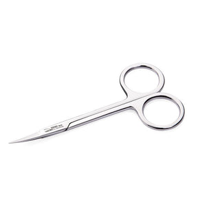 Nghia Export ES-01 Cuticle Scissors - arranged with the included components on a white background