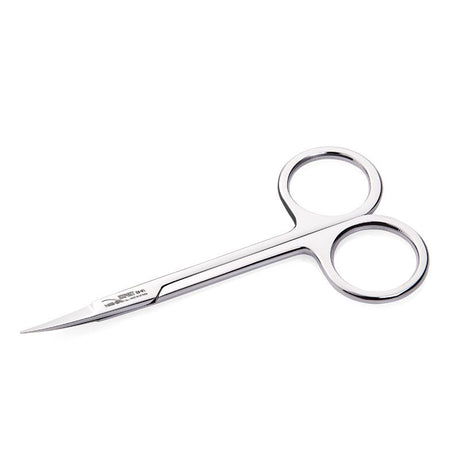 Nghia Export ES-01 Cuticle Scissors - arranged with the included components on a white background