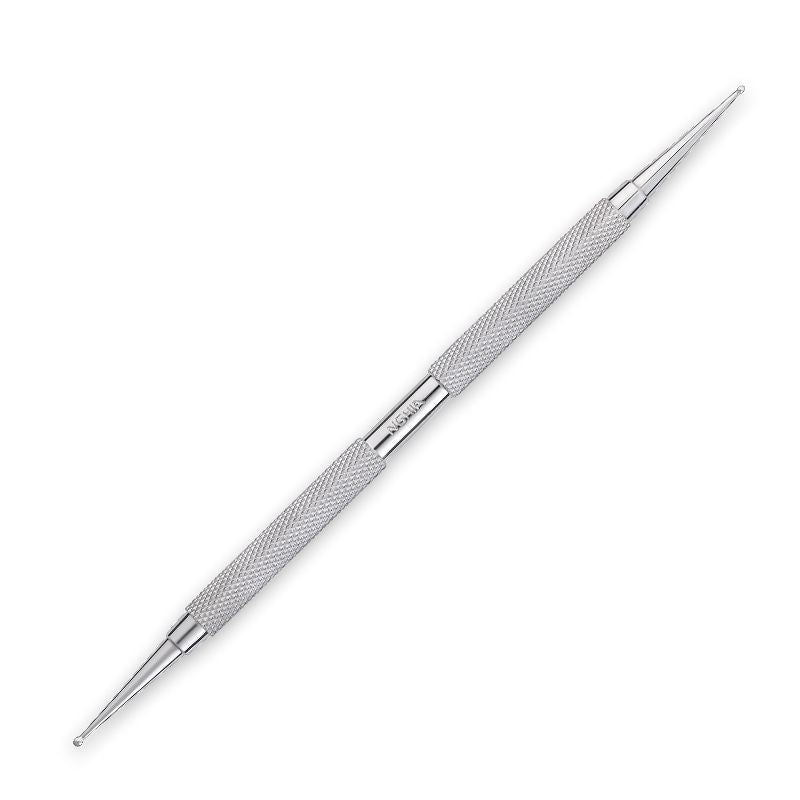 Nghia Export NA-01 Double-Ended Nail Art Dotting Tool 1.2/1.5mm - stainless-steel cuticle pusher with the working tip visible on a white background