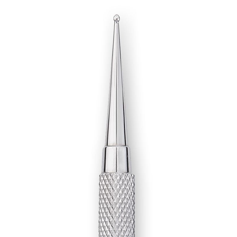 Nghia Export NA-01 Double-Ended Nail Art Dotting Tool 1.2/1.5mm - stainless-steel cuticle pusher with the working tip visible on a white background