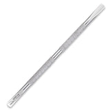 Nghia Export P-02 Stainless-Steel Cuticle Pusher - stainless-steel cuticle pusher with the working tip visible on a white background