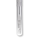 Nghia Export P-02 Stainless-Steel Cuticle Pusher - stainless-steel cuticle pusher with the working tip visible on a white background