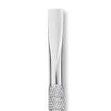 Nghia Export P-02 Stainless-Steel Cuticle Pusher - stainless-steel cuticle pusher with the working tip visible on a white background