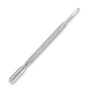 Nghia Export P-03 Manicure Cuticle Pusher Stainless Steel - stainless-steel cuticle pusher with the working tip visible on a white background