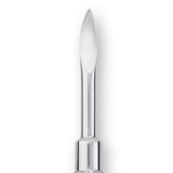 Nghia Export P-03 Manicure Cuticle Pusher Stainless Steel - stainless-steel cuticle pusher with the working tip visible on a white background