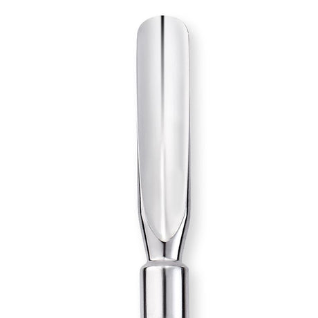 Nghia Export P-04 Stainless-Steel Cuticle Pusher - stainless-steel cuticle pusher with the working tip visible on a white background