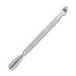 Nghia Export P-05 Stainless-Steel Cuticle Pusher - stainless-steel cuticle pusher with the working tip visible on a white background