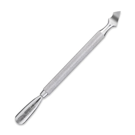 Nghia Export P-05 Stainless-Steel Cuticle Pusher - stainless-steel cuticle pusher with the working tip visible on a white background