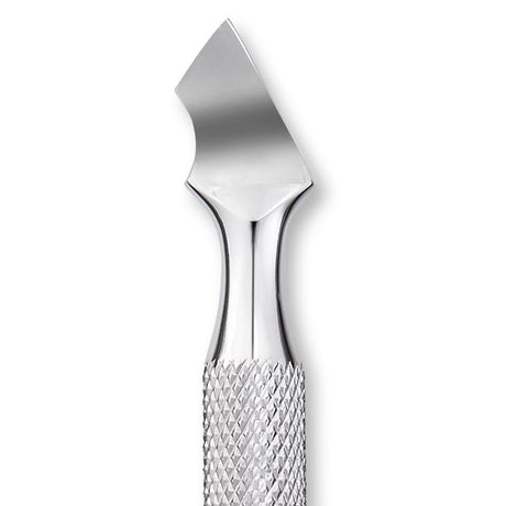 Nghia Export P-05 Stainless-Steel Cuticle Pusher - stainless-steel cuticle pusher with the working tip visible on a white background