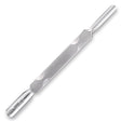 Nghia Export P-07 Manicure Cuticle Pusher Stainless Steel - stainless-steel cuticle pusher with the working tip visible on a white background