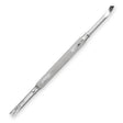 Nghia Export P-09 Stainless-Steel Cuticle Pusher - stainless-steel cuticle pusher with the working tip visible on a white background
