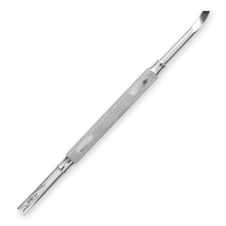 Nghia Export P-09 Stainless-Steel Cuticle Pusher - stainless-steel cuticle pusher with the working tip visible on a white background