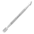 Nghia Export P-10 Stainless-Steel Cuticle Pusher - stainless-steel cuticle pusher with the working tip visible on a white background
