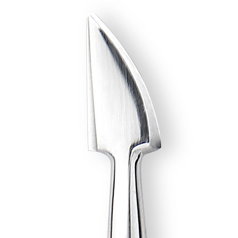 Nghia Export P-10 Stainless-Steel Cuticle Pusher - stainless-steel cuticle pusher with the working tip visible on a white background