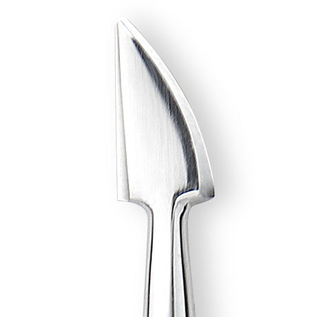 Nghia Export P-10 Stainless-Steel Cuticle Pusher - stainless-steel cuticle pusher with the working tip visible on a white background