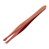 Nghia Export T-01 Tweezers Brown - close-up of the tweezer arms and precision tips on a white background