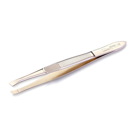Nghia Export T-09 Tweezers - close-up of the tweezer arms and precision tips on a white background