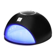 Ocho Nails 8 UV/LED Nail Lamp 84W Black - complete device isolated on a white background
